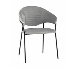 Стул Алексис искусственная замша серый | Интернет магазин мебели и декора LifeDekor