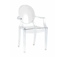 Стул Victoria Ghost с подлокотниками прозрачный | Интернет магазин мебели и декора LifeDekor