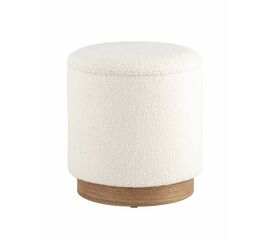 Пуф с ящиком Холли S тедди белый | Интернет магазин мебели и декора LifeDekor