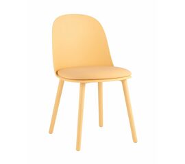 Стул Fog с подушкой пластик желтый | Интернет магазин мебели и декора LifeDekor