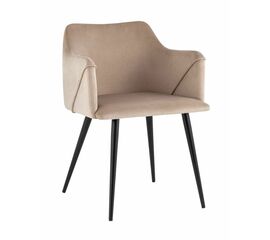 Стул с подлокотниками Джоэл велюр бежевый | Интернет магазин мебели и декора LifeDekor
