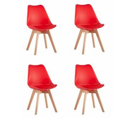 Стул FRANKFURT NEW красный 4 шт | Интернет магазин мебели и декора LifeDekor