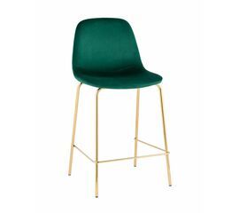 Стул полубарный Валенсия SN велюр зеленый золотые ножки | Интернет магазин мебели и декора LifeDekor