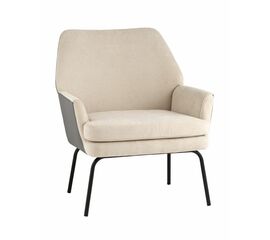 Кресло Харви бежевый с серой экокожей | Интернет магазин мебели и декора LifeDekor