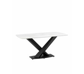 Стол обеденный Belle 160х90 белый мрамор | Интернет магазин мебели и декора LifeDekor