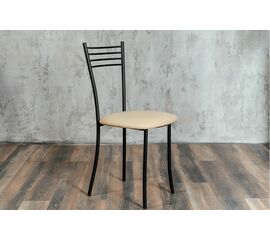 Стул для кухни SHADO Хлоя бежевый, каркас черный | Интернет магазин мебели и декора LifeDekor