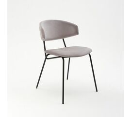 Дизайнерский стул FIT серый, черный металл | Интернет магазин мебели и декора LifeDekor
