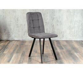 Стул мягкий SHADO Соната профиль серый велюр, черный каркас | Интернет магазин мебели и декора LifeDekor