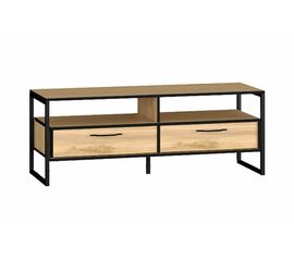 Тумба ТВ ВИРТОН-11, Дуб Крафт Золотой / Черный | Интернет магазин мебели и декора LifeDekor
