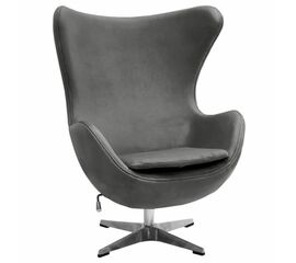 Кресло Egg темно-серый бархат | Интернет магазин мебели и декора LifeDekor