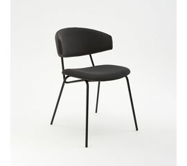 Дизайнерский стул FIT графит, черный металл | Интернет магазин мебели и декора LifeDekor
