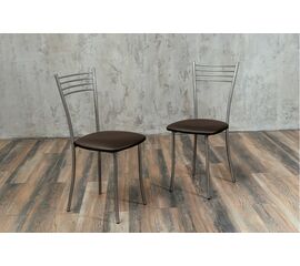 Стул для кухни SHADO Хлоя коричневый, каркас бриллиант | Интернет магазин мебели и декора LifeDekor