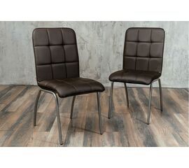 Кухонный стул SHADO София коричневый экокожа, каркас бриллиант | Интернет магазин мебели и декора LifeDekor