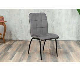 Кухонный стул SHADO София серый велюр, каркас черный | Интернет магазин мебели и декора LifeDekor