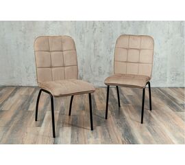 Кухонный стул SHADO София бежевый велюр, каркас черный | Интернет магазин мебели и декора LifeDekor