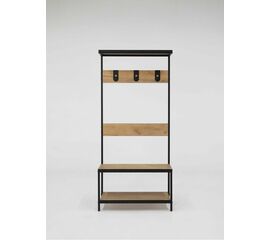 Вешало ГРАНЖ-1, Дуб Крафт Золотой / Черный | Интернет магазин мебели и декора LifeDekor