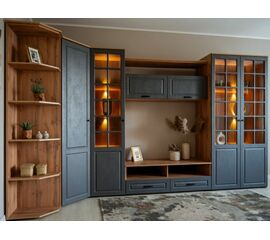 Гостиная «Лацио Сканди» угловая, Вотан/Сканди графит | Интернет магазин мебели и декора LifeDekor