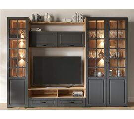 Гостиная «Лацио Сканди-2», Вотан/Сканди графит | Интернет магазин мебели и декора LifeDekor