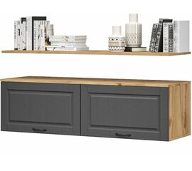 Шкаф навесной с полкой «Лацио Сканди», Вотан/Сканди крафит | Интернет магазин мебели и декора LifeDekor