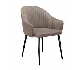 Стул DikLine 440 C43 капучино, ножки черные | Интернет магазин мебели и декора LifeDekor