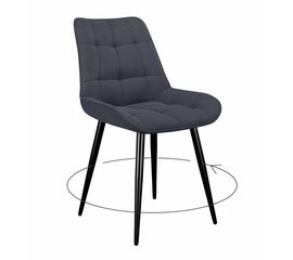 Стул DikLine 226 поворотный B28 ANTRACITE, ножки черные | Интернет магазин мебели и декора LifeDekor
