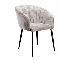 Стул DikLine 441 M02 бежевый, ножки черные | Интернет магазин мебели и декора LifeDekor