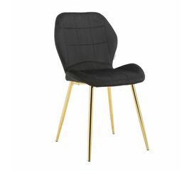 Стул Malaga черный, опора золото | Интернет магазин мебели и декора LifeDekor