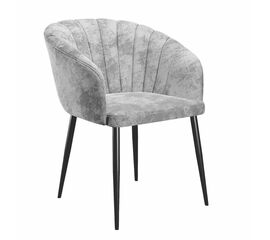 Стул DikLine 441 M13 светло-серый, ножки черные | Интернет магазин мебели и декора LifeDekor