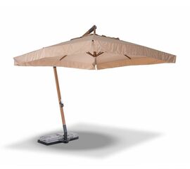"Корсика" зонт уличный 3х3м на боковой алюминиевой опоре, цвет под дерево | Интернет магазин мебели и декора LifeDekor