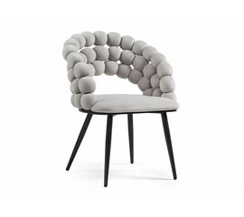 Стул на металлокаркасе Ball gray / black | Интернет магазин мебели и декора LifeDekor