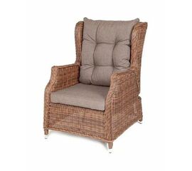 "Форио" кресло раскладное плетеное, цвет коричневый | Интернет магазин мебели и декора LifeDekor
