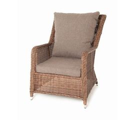 "Гляссе" кресло плетеное из искусственого ротанга, цвет коричневый | Интернет магазин мебели и декора LifeDekor