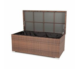 "Порту" сундук водонепроницаемый из искусственного ротанга, цвет коричневый | Интернет магазин мебели и декора LifeDekor
