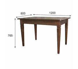 Стол обеденный Васко В 89Н орех 120*80 | Интернет магазин мебели и декора LifeDekor