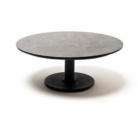 "Чили" интерьерный стол из HPL круглый Ø80 H32, цвет "серый гранит" | Интернет магазин мебели и декора LifeDekor