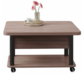 Стол-трансформер Дебют 3, Тёмный шимо/Ножки чёрные | Интернет магазин мебели и декора LifeDekor