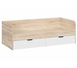 Кровать Стокгольм КРД03-90 90х200 дуб сонома / line софт пломбир | Интернет магазин мебели и декора LifeDekor