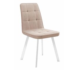 Стул DikLine 207 B03 BEIGE, ножки белые | Интернет магазин мебели и декора LifeDekor