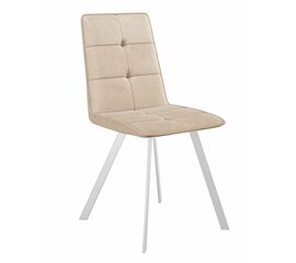 Стул DikLine 280 B03 BEIGE, ножки белые | Интернет магазин мебели и декора LifeDekor