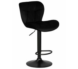 Стул барный DOBRIN BARNY BLACK, черный велюр (MJ9-101), Вариант: черный велюр (MJ9-101) | Интернет магазин мебели и декора LifeDekor