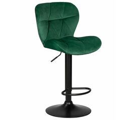 Стул барный DOBRIN BARNY BLACK, зеленый велюр (MJ9-88), Вариант: зеленый велюр (MJ9-88) | Интернет магазин мебели и декора LifeDekor