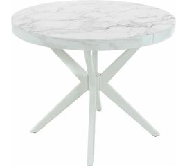 Стол раздвижной Оскар D95 Glass фотопечать (Цвет стекла: Мрамор №71 /цвет дерева: Тон 9 (эмаль белая)) | Интернет магазин мебели и декора LifeDekor