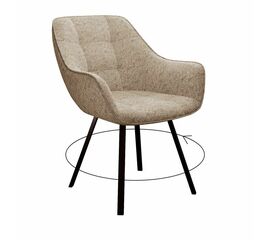 Стул DikLine 252 М поворотный, NS04 CREAM, ножки черные | Интернет магазин мебели и декора LifeDekor