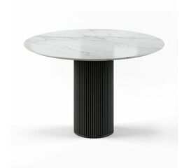 Стол круглый Nolan 120, керамика глянцевая, белая | Интернет магазин мебели и декора LifeDekor