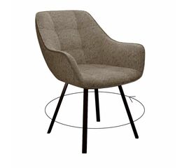 Стул DikLine 252 М поворотный, NS05 CAPPUCCINO, ножки черные | Интернет магазин мебели и декора LifeDekor