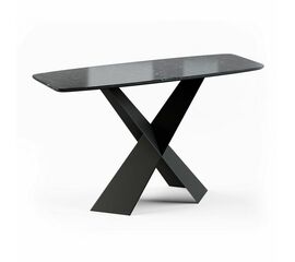 Консоль Tyler 130 керамика глянцевая, черная | Интернет магазин мебели и декора LifeDekor