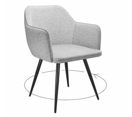 Стул DikLine 277 поворотный NS10 GREY, ножки черные | Интернет магазин мебели и декора LifeDekor