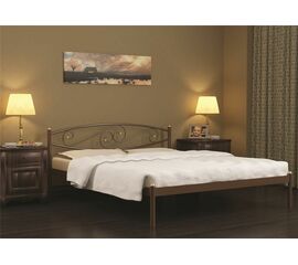 Кровать двуспальная Волна (120х200/металлическое основание) Бежевый | Интернет магазин мебели и декора LifeDekor