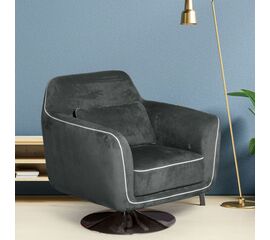 Кресло Marco, искусственная замша Breeze gray | Интернет магазин мебели и декора LifeDekor