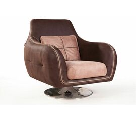 Napoli (Неаполь) кресло на хромированной опоре, замша | Интернет магазин мебели и декора LifeDekor